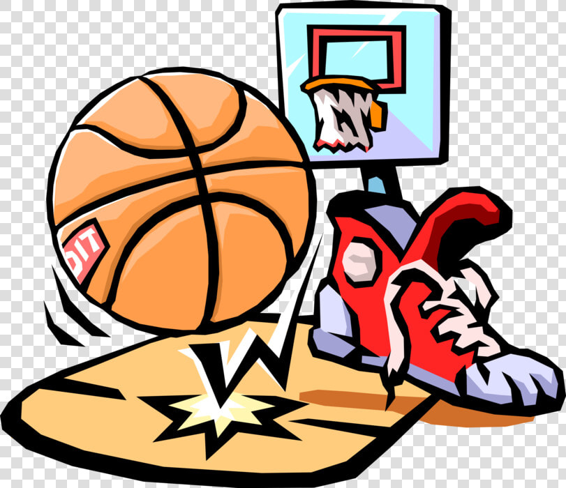 Vector Illustration Of Sport Of Basketball Ball With   Basketball Clip Art  HD Png DownloadTransparent PNG