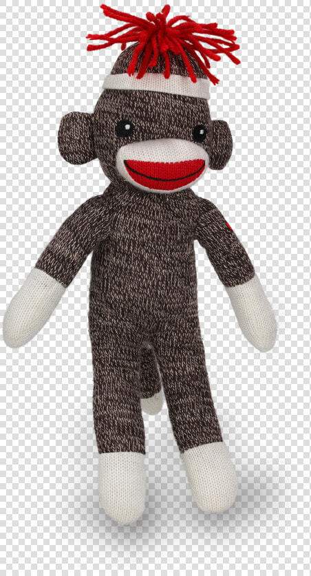 Plushland  8” Sockie Sock Monkey   Stuffed Toy  HD Png DownloadTransparent PNG