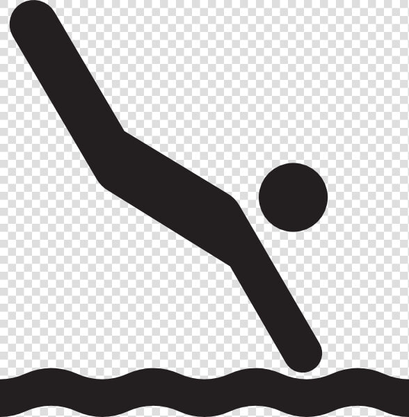 Black Diver Diver Clip Art   Illustration  HD Png DownloadTransparent PNG