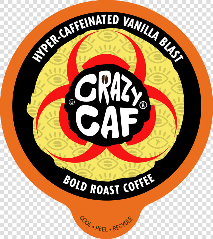 Crazy Caf Vanilla Blast Flavored Coffee  400 Milligrams   Circle  HD Png DownloadTransparent PNG