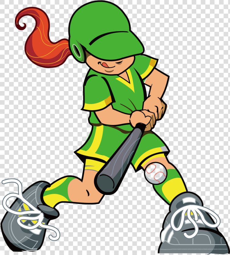 Clip Royalty Free Download Fastpitch Baseball Batter   Girl Baseball Batter Clipart Free  HD Png DownloadTransparent PNG