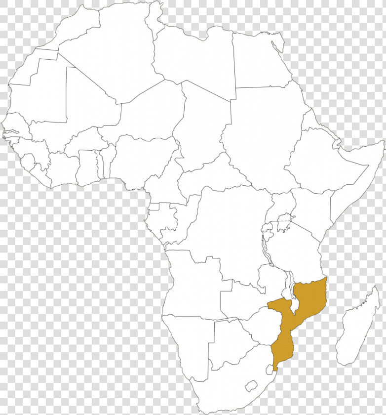 Zimbabwe Outlined In Africa  HD Png DownloadTransparent PNG