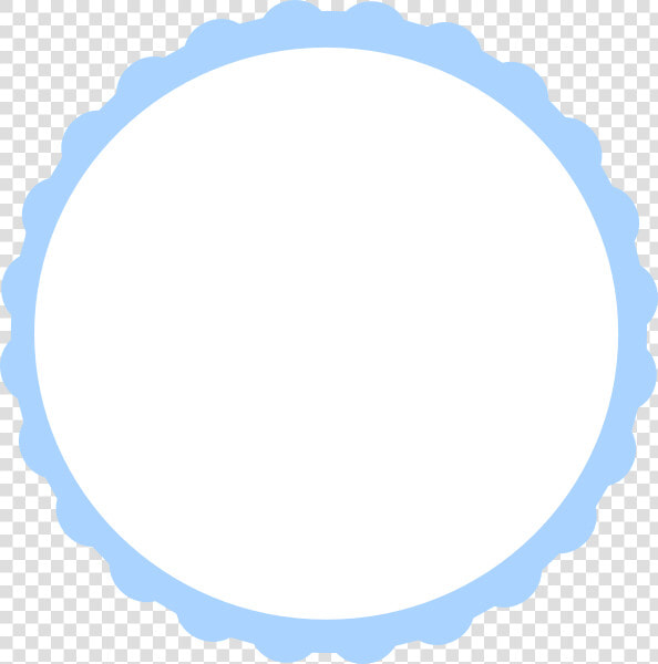 Teal Scallop Circle Frame Clip Art At Clker   Circle  HD Png DownloadTransparent PNG