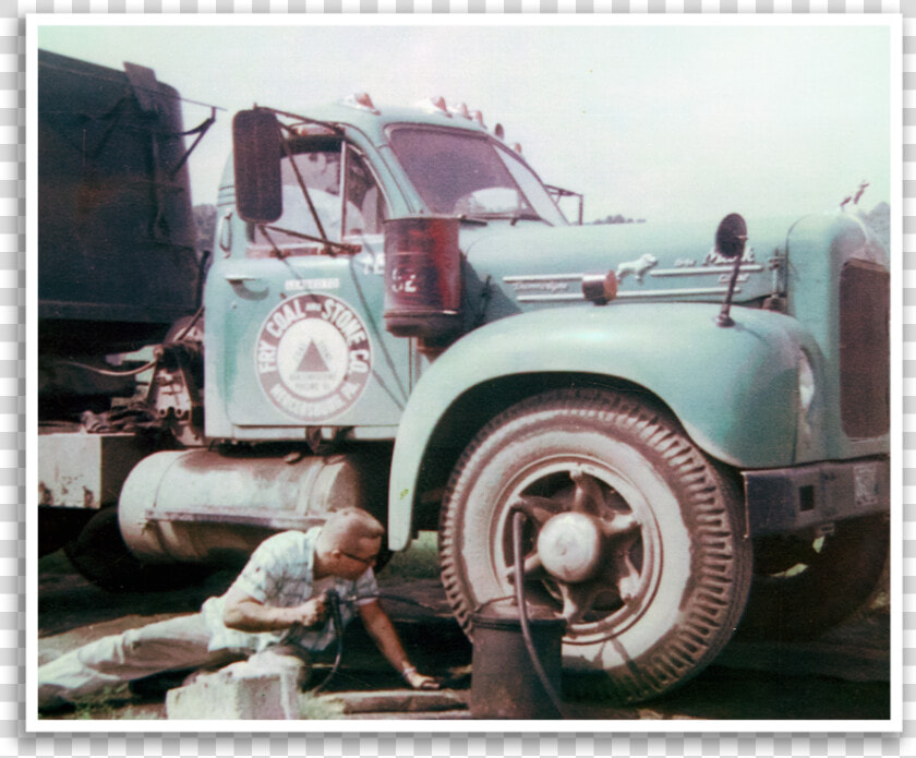 Don Bowman With His First Used Truck   Commercial Vehicle  HD Png DownloadTransparent PNG