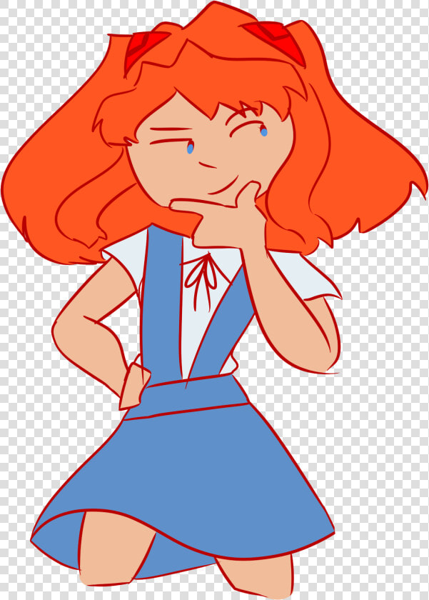 My First Drawing Of Asuka In 3 Or 4 Years heres The   Cartoon  HD Png DownloadTransparent PNG