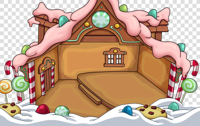 Club Penguin Rewritten Wiki   Club Penguin Rewritten Gingerbread House  HD Png DownloadTransparent PNG