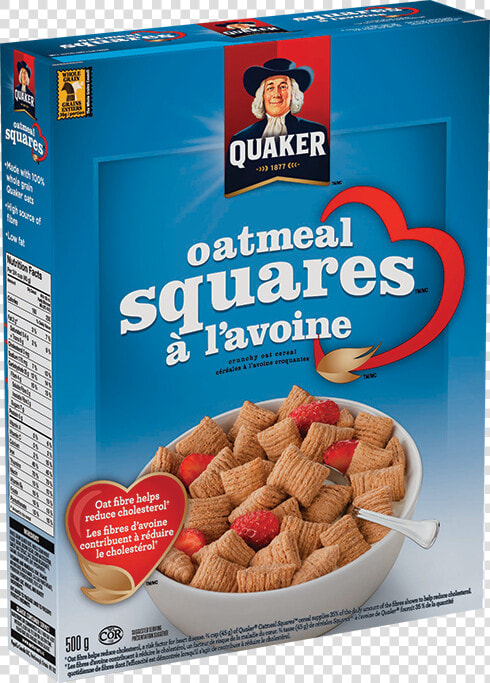 Quaker® Oatmeal Squares™ Cereal   Cereale Avoine  HD Png DownloadTransparent PNG