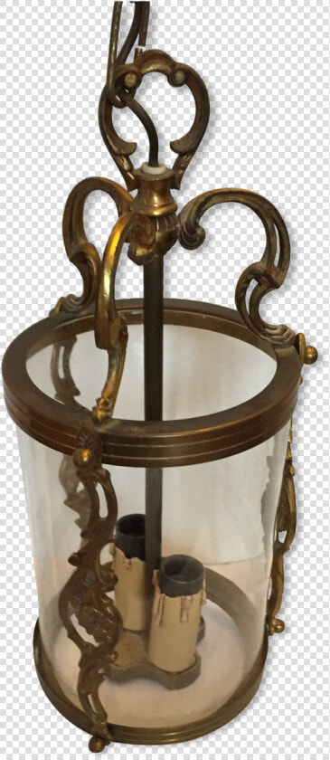 Old Lantern In Bronze And Glass Src Https   Ceiling Fixture  HD Png DownloadTransparent PNG