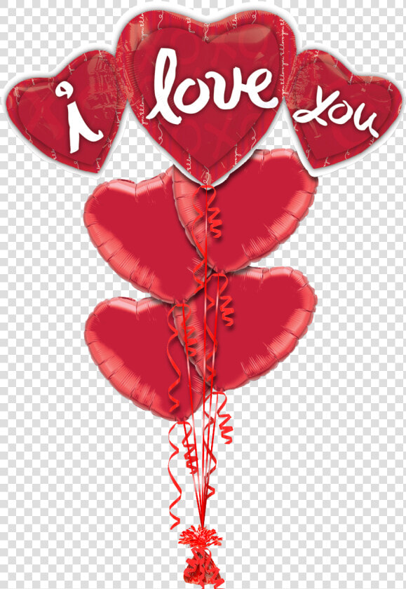 I Love You Tripple Love Balloon   Balloon Love You Png  Transparent PngTransparent PNG