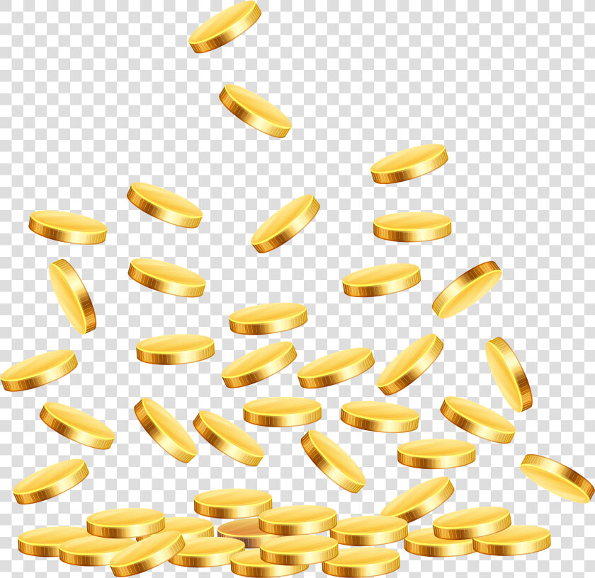 Transparent Gold Coins Clipart   Coins Falling Transparent Background  HD Png DownloadTransparent PNG