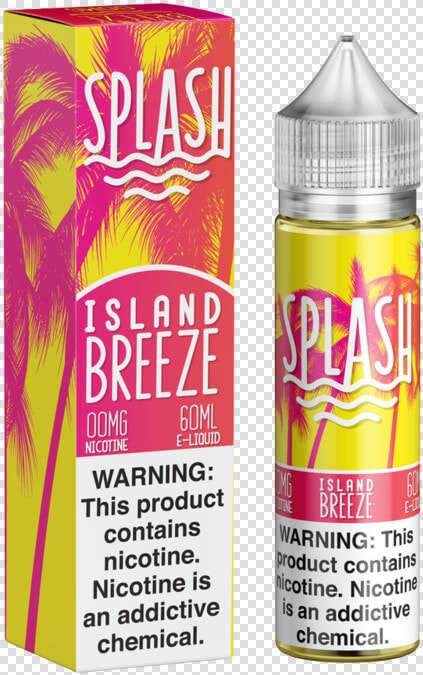 60ml Island Breeze By Splash   Island Breeze Vape Juice  HD Png DownloadTransparent PNG