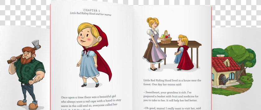 Transparent Little Red Riding Hood Grandma Clipart   Cartoon  HD Png DownloadTransparent PNG