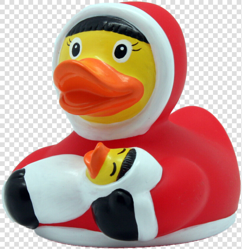 Eskimo With Baby Duck   Rubber Duck  HD Png DownloadTransparent PNG