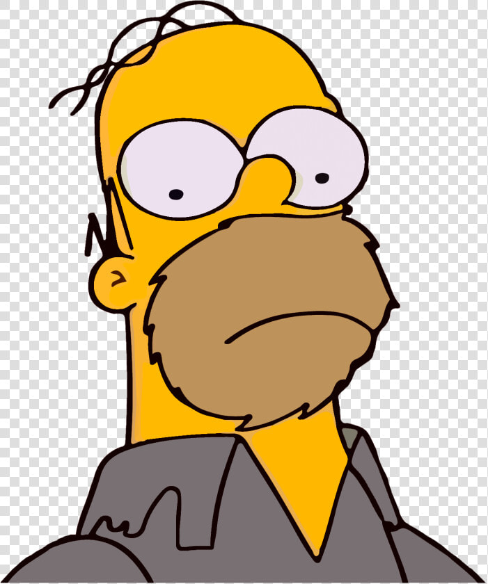 Plantilla De Moe Y Homero Mirándose   Imagenes De Stickers Homero  HD Png DownloadTransparent PNG