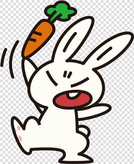 Cartoon Anger Clip Art   Cartoon Angry Rabbit  HD Png DownloadTransparent PNG