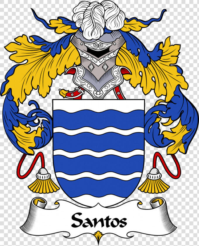 Santos Coat Of Arms  Santos Family Crest  Santos Escudo   Escudo Del Apellido Santos  HD Png DownloadTransparent PNG