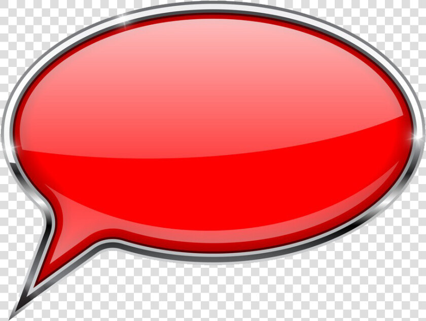 Speech Balloon Png Free Images   Empty Red Speech Balloon  Transparent PngTransparent PNG