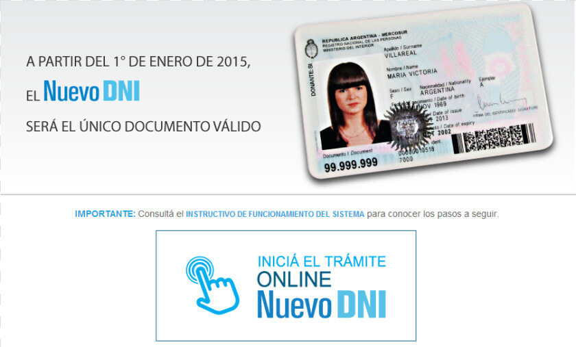 ¿cómo Sacar El Nuevo Dni A Través De Internet   Nuevo Dni  HD Png DownloadTransparent PNG