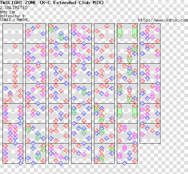 Ddr Step Charts  HD Png DownloadTransparent PNG