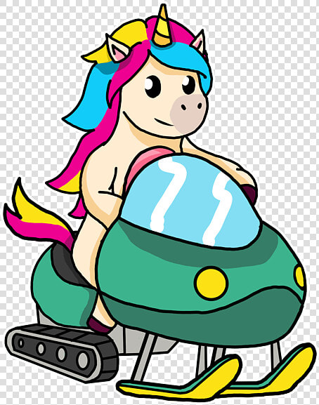 Unicorn Snowmobile  HD Png DownloadTransparent PNG