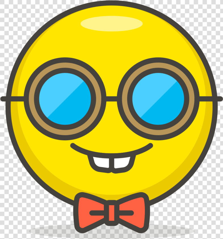 084 Nerd Face   Whatsapp Emoji Nerd Face  HD Png DownloadTransparent PNG