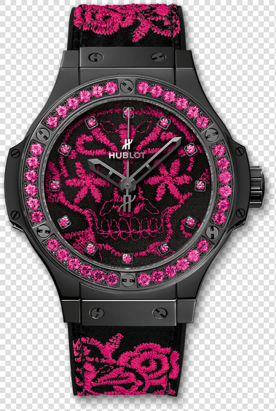 Big Bang Broderie Sugar Skull Fluo Hot Pink  HD Png DownloadTransparent PNG