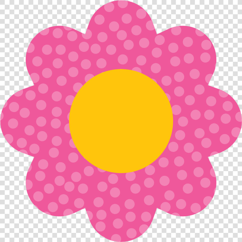 Photo By Daniellemoraesfalcao Minus   Polka Dot Flower Clip Art  HD Png DownloadTransparent PNG