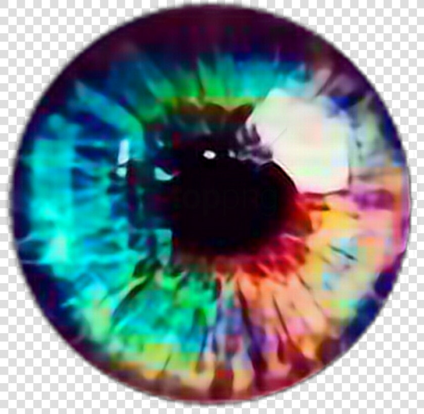 Rainbow Arcoíris Sticker Eye Ojo Eyerainbow Ojoarcoiris   Rainbow Eyes Transparent Background  HD Png DownloadTransparent PNG