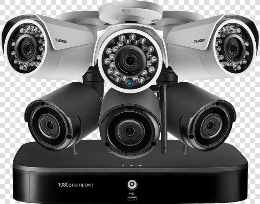 8 channel System With 3 Wireless And 3 Hd 1080p Resolution   Cameras De Surveillance Png  Transparent PngTransparent PNG