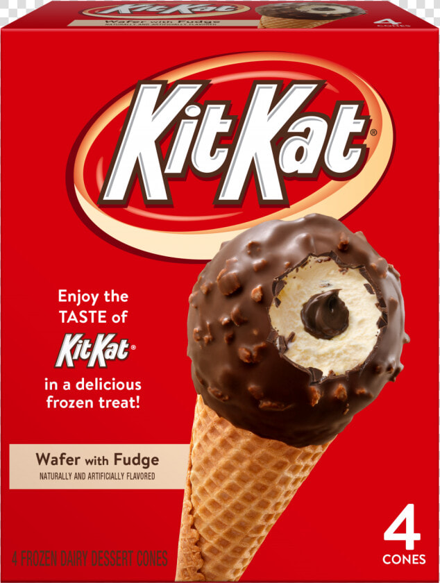 The Kit Kat Drumsticks Are Sold In Packs Of Four And   Kit Kat Ice Cream Cones  HD Png DownloadTransparent PNG