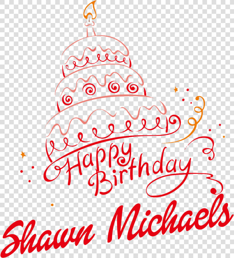 Shawn Michaels Happy Birthday Vector Cake Name Png   Happy Birthday Png In English  Transparent PngTransparent PNG