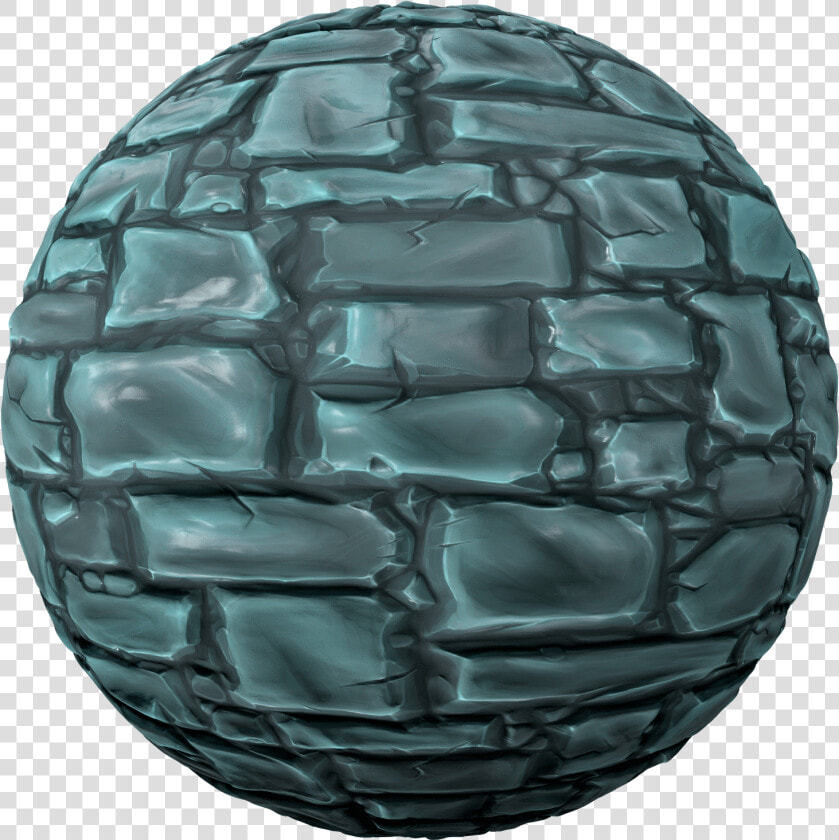 Free Hand Painted Stone Texture With Tiles   Sphere  HD Png DownloadTransparent PNG