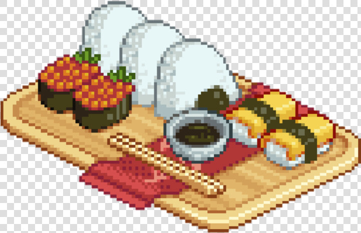  pixel  sushi  cute  png  tumblr  food  red  yellow   Japanese Food Pixel Png  Transparent PngTransparent PNG