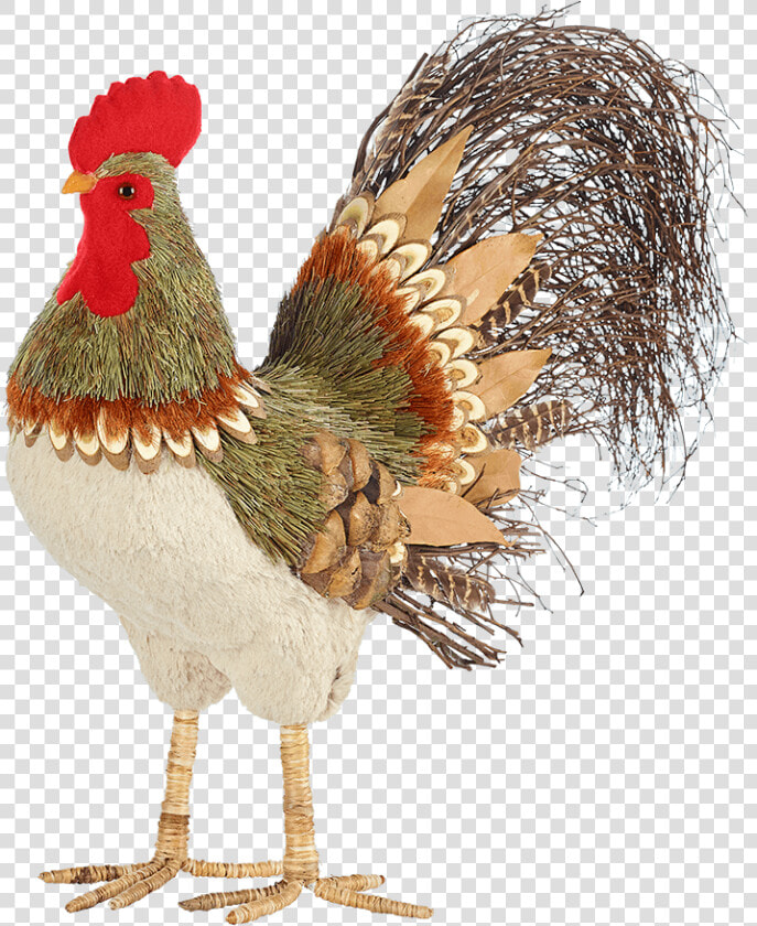 Rooster Made Of Straw   Rooster  HD Png DownloadTransparent PNG