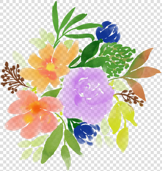 Watercolour Flowers Spring Watercolor Nature Floral   Watercolor Painting  HD Png DownloadTransparent PNG