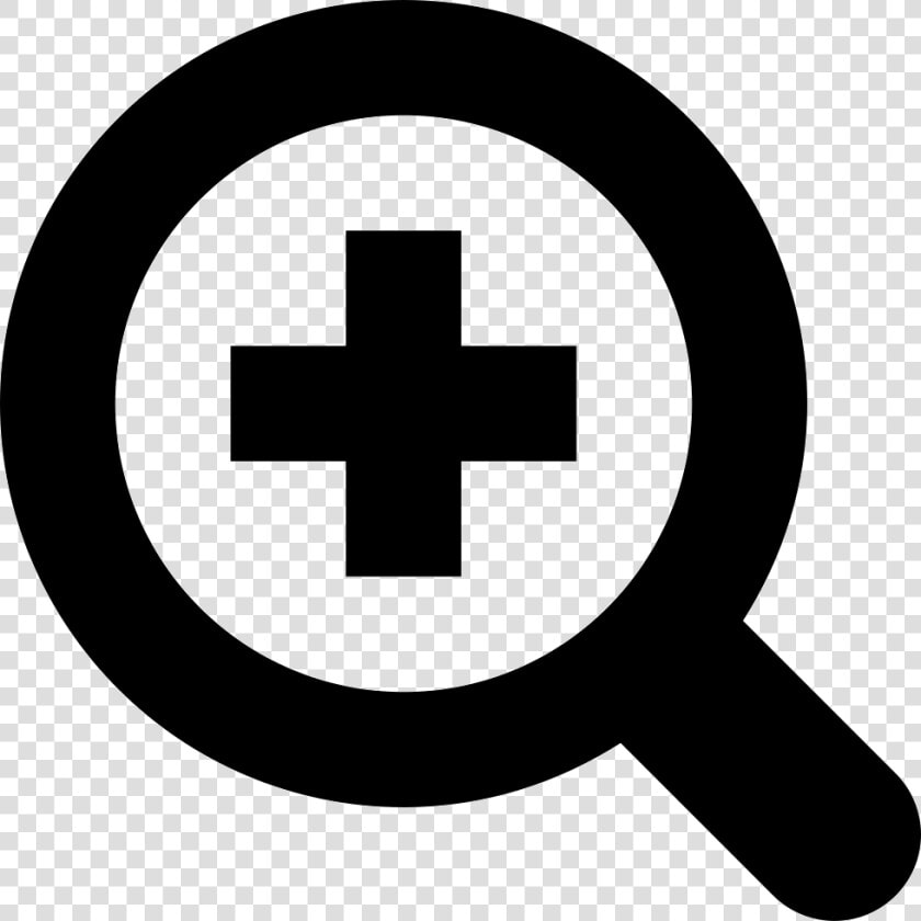 Zoom In Magnifier Enlarge   Magnifying Glass Icon With Plus  HD Png DownloadTransparent PNG