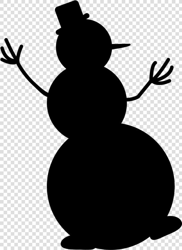 Snowman Clipart Silhouette   Snowman Silhouette  HD Png DownloadTransparent PNG