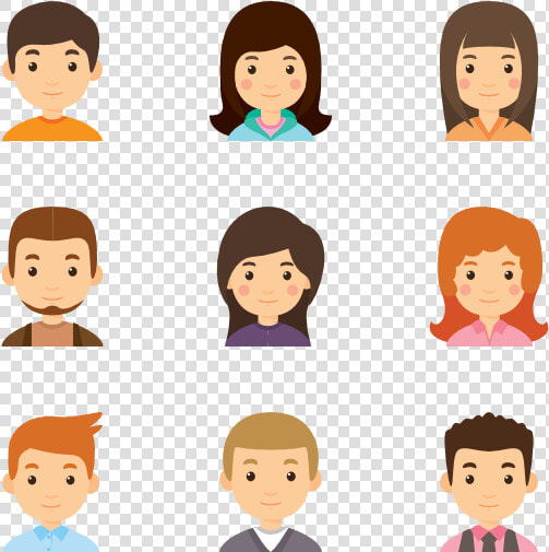 Young Avatar Collection   Flat People Png Icon  Transparent PngTransparent PNG