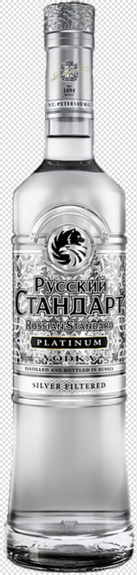 Russian Standard Platinum Vodka 40  Vol   Russian Standard Platinum Silver Filtered  HD Png DownloadTransparent PNG