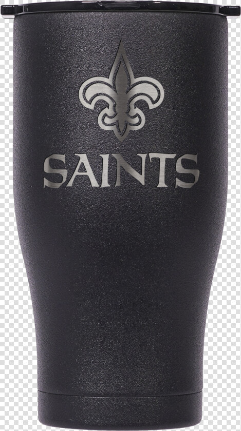 New Orleans Saints Black gold Etched Chaser 27oz   Pint Glass  HD Png DownloadTransparent PNG