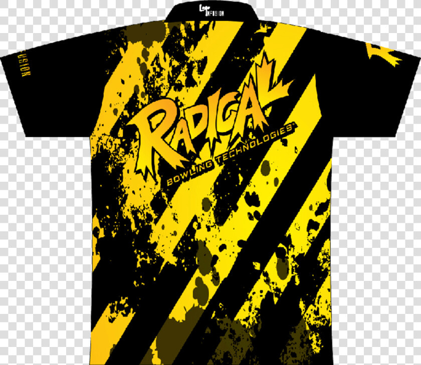 Radical Caution Tape Shirt   Bowling Yellow And Black Jersey Design  HD Png DownloadTransparent PNG