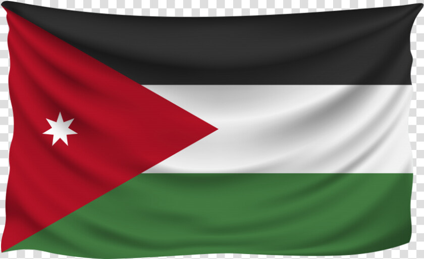 Jordan Wrinkled Flag Png Transparent Image   Jordan Flag Png High Resolution  Png DownloadTransparent PNG