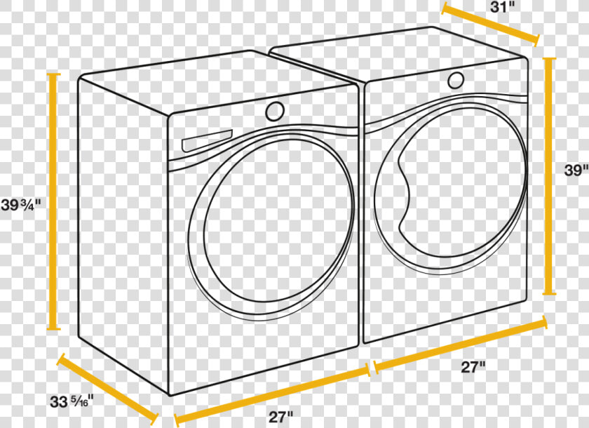 07 Inline Photo   Washer And Dryer Sizes  HD Png DownloadTransparent PNG