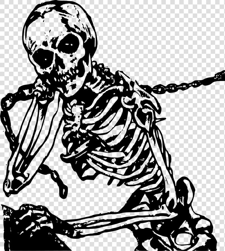 Skeleton Man Clip Arts   Skeleton Black And White Png  Transparent PngTransparent PNG