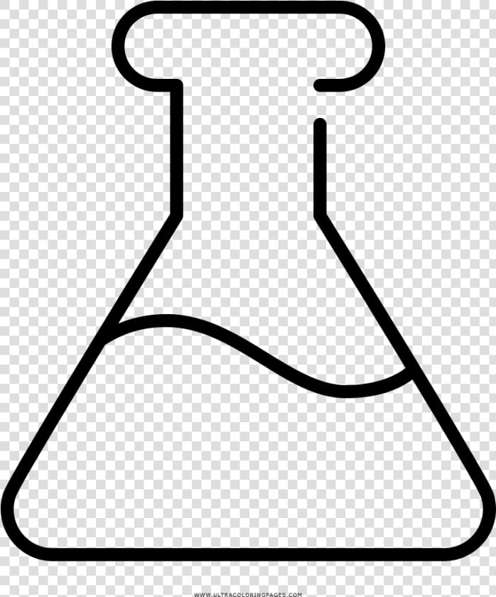 Erlenmeyer Coloring Page   Desenho De Um Erlenmeyer  HD Png DownloadTransparent PNG