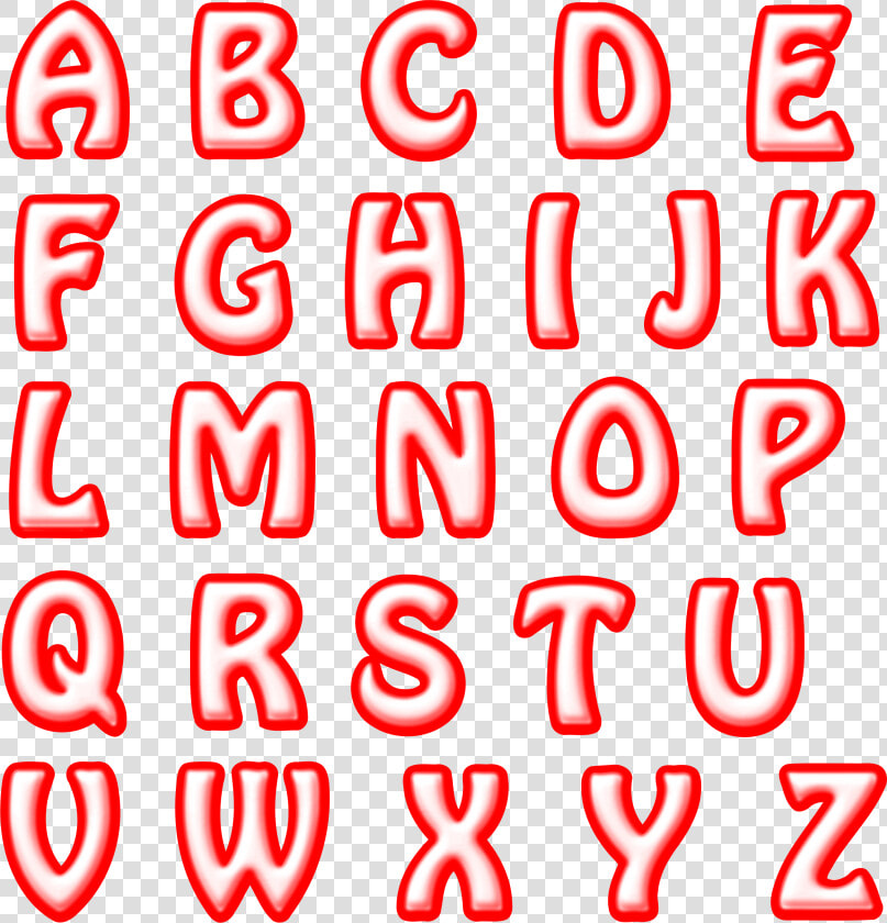 Red Alphabet Letters Vector Clipart Image   Red Alphabet Clip Art  HD Png DownloadTransparent PNG