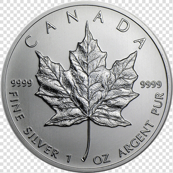 Coinimg Canadian Mapleleaf Silver2   Maple Leaf Silver 1 Oz  HD Png DownloadTransparent PNG