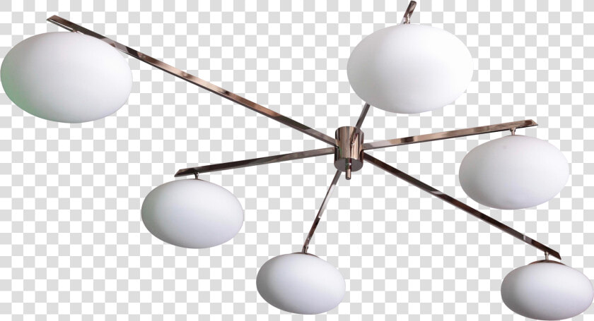 Fine Large Chrome And Glass Flush Mounts In The Manner   Ceiling  HD Png DownloadTransparent PNG