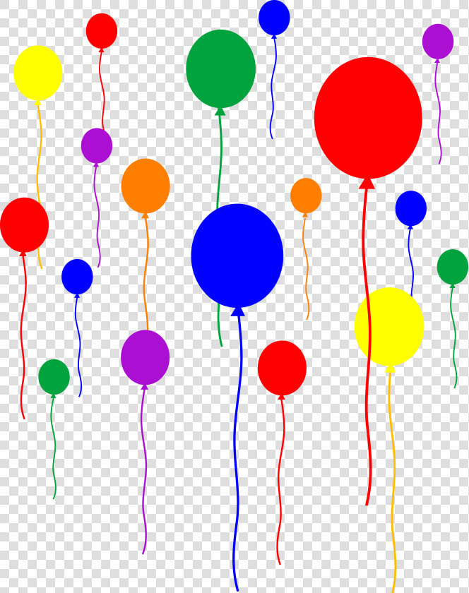 Party Balloons On Transparent Background Free   Rainbow Balloons Transparent Background  HD Png DownloadTransparent PNG