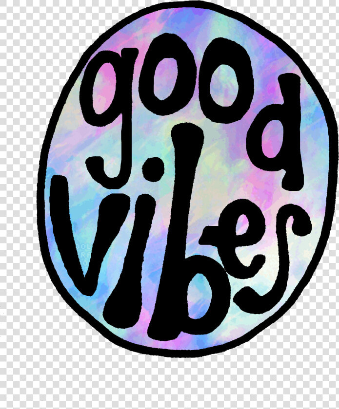 Groovy Good Vibes Watercolor Circle Clipart   Png Download   Aesthetic Stickers Tie Dye  Transparent PngTransparent PNG